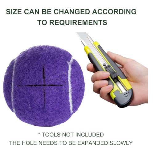 Walker Tennis Balls Precut Tennis Balls for Walkers 4PCS Walkers Legs Universal Precut Glide Balls, Heavy Duty Long Lasting Felt Pad Glide Coverings - color: Purple
