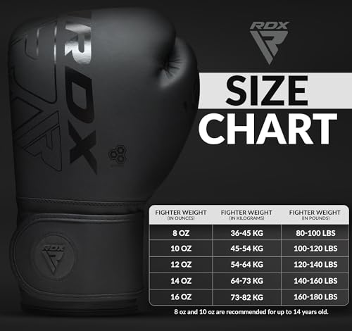RDX Boxing Pads and Gloves Set, Maya Hide Leather Kara Hook and Jab Curved Focus Mitts with Punching Gloves for MMA, Muay Thai, Kickboxing Coaching, Martial Arts - color: Black, size: 10OZ