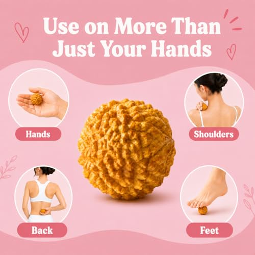Birth Comb & Acupressure Massage Ball Set, Labor and Delivery Essentials | Wooden material, sensory focus, hospital bag essentials, mom-to-be gift