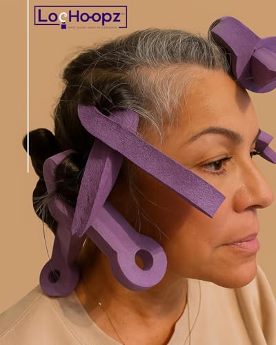 10 Short Hair Foam Curling Loops for Microlocs & Sisterlocks, No Heat Hair Curlers for Natural Curls, Soft Sleep-Friendly Rollers for Textured Hair.