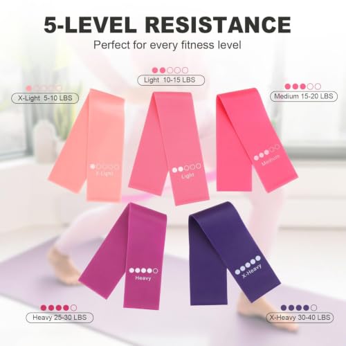 Pilates Kit-14PCS Pilates Equipment Set | home pilates kit includes pilates ring and ball, resistance bands, ankle weights and socks, for strength and flexibility - color: purple
