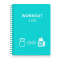 Workout Log for Women & Men - A5 Fitness Planner/Journal to Track Weight Loss, Workout Journal for GYM, Bodybuilding Progress - Daily Health & Wellness Tracker, Teal