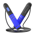 multifun Digital Jump Rope with Smart Counter & Timer - Adjustable Speed Skipping Rope for Fitness, Weight Loss, Boxing, MMA - Tangle-Free Ball Bearings & Anti-Slip Handles for Men, Women, Kids.(Check 2026 New Evolution for 3s Rope Swap) - color: Blue