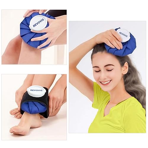 Ice Cold Pack Reusable Ice Bags Hot Water Bag for Injuries, Hot & Cold Therapy,for Hot Therapy is 60℃ (9 inch) - size: Medium