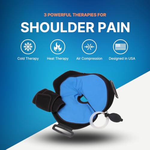NatraCure Advanced Hot or Cold Therapy Shoulder Ice Pack Wrap, for Shoulder Pain Relief - (Heating Pad for Rotator Cuff Injuries, Surgery, Gym Injuries, Baseball, Pitching) - 16032 - style: Advanced