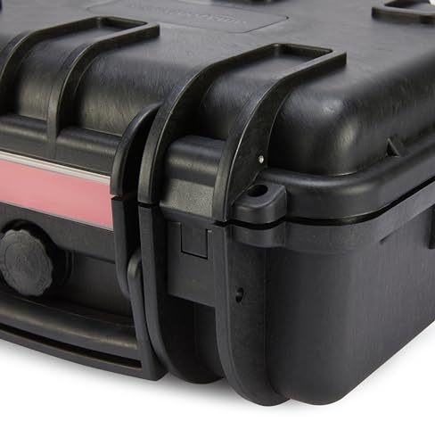 Amazon Basics Hard Camera Case, Small, Black, Solid, 12"L x 11"W x 6"H - size: Small