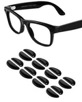 Compatible with Ray-Ban Meta Wayfarer Eyeglass Nose Pad, 8 Pairs Soft Silicone Anti Slip Replacement Nose Pads - color: Black