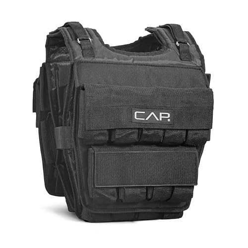 CAP Adjustable Weighted Vest 20–150 lbs for Strength Training, Running & Workouts, Weight Vest for Men & Women, Fitness Training Vest - style: 100lbs
