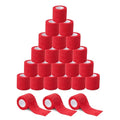 Sensi Wrap Grip Cover Sports Self Bandage Rolls 2-inch x 5-Yards 24pcs (Red) - color: Red