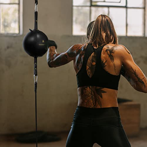 Meister SpeedKills Double-End Leather Speed Bag w/Bungees & Lightweight Latex Bladder - style: Medium (7.0")