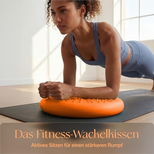 Tumaz Wobble Cushion - Wiggle Seat to Improve Sitting Posture & Stay Focused for Sensory Kids, Balance Disc to Core Strength & Flexible Seating [Extra Thick Balance Board, Pump Included Wobble Board] | Extra Thick | Supports Active Sitting | For Sensory K