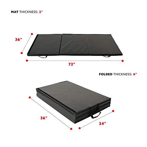 Sunny Health & Fitness Durable Multi-Use Floor Mats for Home, Gym & Play | Exercise Floor Mat, Cushioned Support, Connect Multiple Mats, Easy-Clean Surface, Home Gym, Playroom, Floor Protection - style: 6 FT x 3 FT