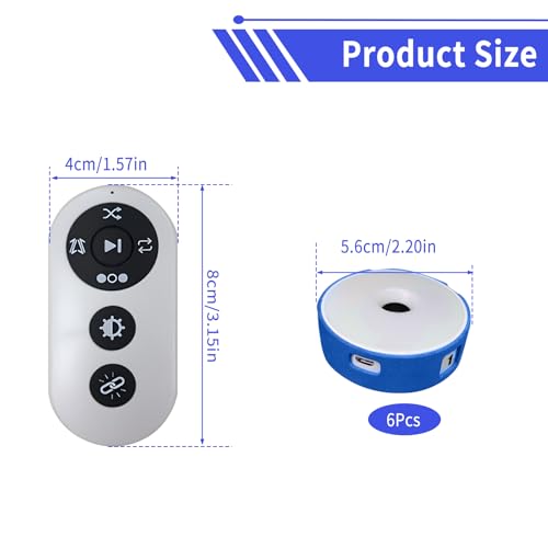 Sports Agility Light, Agility Training Light, USB Charging, Lasts 10 Hours, 10cm Height Sensing Distance, 4 Light Colors, 4 Modes, 270 Degree Viewable Angle Improve Reflex - color: Blue-6P
