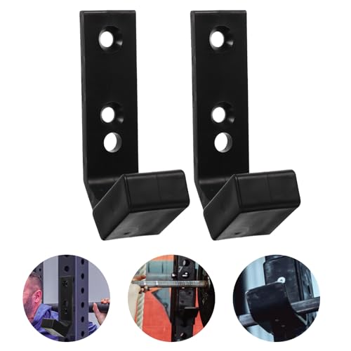 FOMIYES 2Pcs Wall Mounted Barbell Storage Rack Pa PP Fitness Equipment Holder Space-saving Dumbbell Rod Stand Compatible with Electroplated Bars Easy Installation and Stable Support