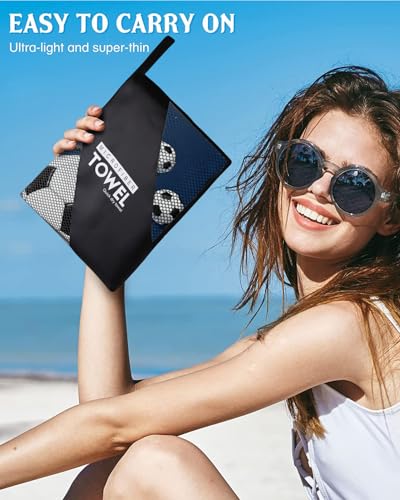 World Cup Themed Soccer Beach Towel, 36"x72" Sand Free Quick Dry Microfiber Towel Gifts for Match Day Lovers - color: Sport-4