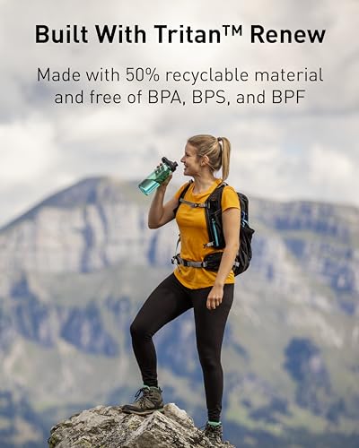 CamelBak Chute Mag Water Bottle with Magnetic Leak‑Resistant Cap, Lightweight Tritan Design for Everyday Hydration - color: Clear, size: 25 Ounces