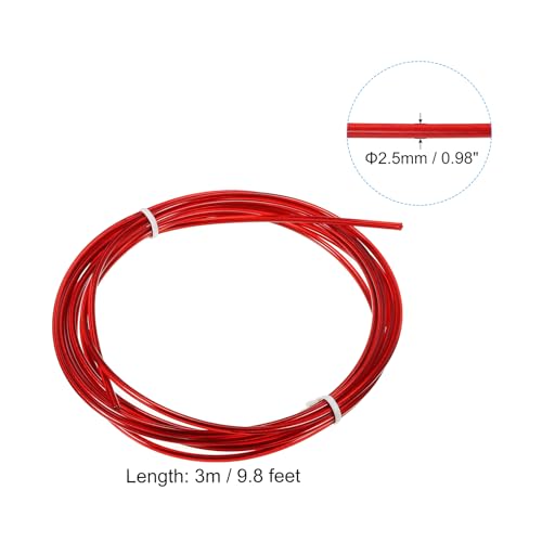 PATIKIL Speed Jump Rope Replacement Cable, Professional Skipping Rope Steel Wire Replace for High Speed Jump Ropes - color: Red