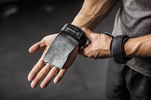 Harbinger Leather Palm Grips for Weight Lifting Hand Protection - size: Small