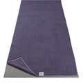 Gaiam Yoga Mat Towel Microfiber Mat-Sized Yoga Towel for Hot Yoga - color: Heron Lilac, size: 24"W x 68"L