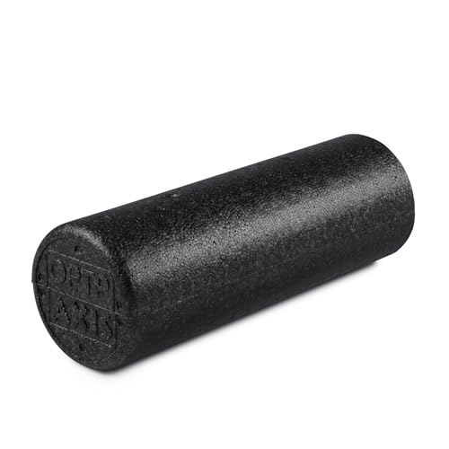 OPTP Black AXIS Firm Density 18" x 6" Foam Roller (AXR186) - color: Black - 18" X 6" Round