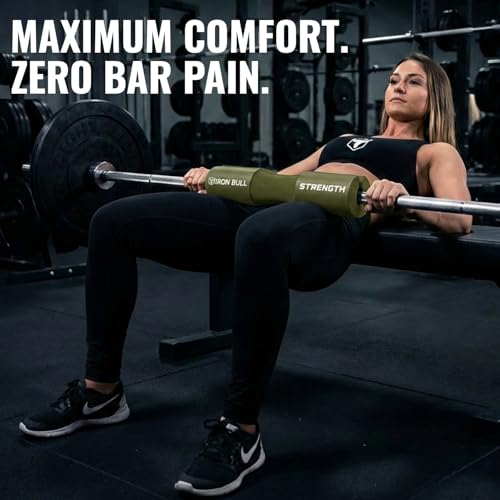Advanced Squat Pad - Barbell Pad for Hip Thrusts, Squats & Lunges - Neck & Shoulder Squat Bar Pad Cushion Support Foam for Extra Comfort - color: Green