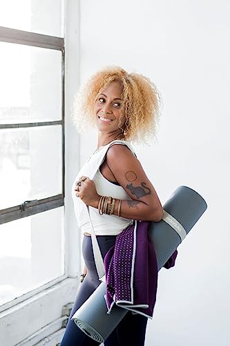Manduka Yogitoes Hot Yoga Mat Towel - 71" | Moisture Activated Grip | Patented Silicone Nubs | Highly Absorbent, Durable & Easy Care | Made from Recycled Materials | 71 x 24 Inches | Indulge - color: Indulge, size: 71" x 24"