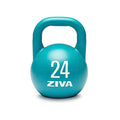 Steel Competition Kettlebells by Steve Cotter - Hard-Wearing Crack-Resistant Powder Surface Coating, 34mm Steel Handle with Non-Slip Super Textured Powder Coating Grip - Avail 6kg - 32kg - color: c) 24kg - Green