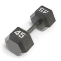 Marcy Cast Iron Hex Dumbbells Collection - Available size from 3-lb to 100-lb, SOLD INDIVIDUALLY - style: 45lbs
