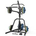 DONOW Leverage Gym Home Gym System Workout Station with LAT Pulldown | Upgraded Weight Plate Holder No Slide Off, Multi Function Squat Rack and Pulley System, US Team Service, 6 US Warehouses - color: Black