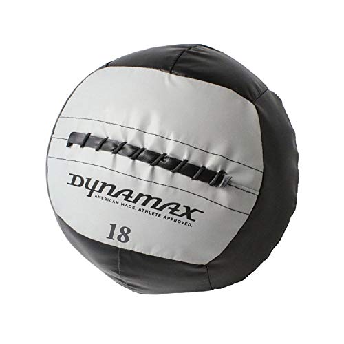 Dynamax Medicine Ball, Hefty II, 18 Pounds, Black/Gray (24018)