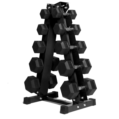 Ritfit 5-650 LBS PVC Encased Hex Dumbbell Sets with Optional Rack for Home Gym, Hand weight with Chrome Handle for Strength Training,Workouts - style: (10+15+25+35+40) 250LBS SET