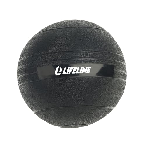 Lifeline Fitness Weighted Slam Ball - Easy to Grip Slam Ball for Home Gym and HIIT Workouts - style: 20 lb
