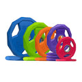 SPART Color Coded Weight Plate 2-Inch Rubber Coated Olympic Grip Plate for Barbell, Solid Cast Iron Weight Plates for Strength Training, Weightlifting, Crossfit, Home Gym, 2.5LB/5LB/10LB/25LB/35LB/45LB, Pair - color: 185LB SET