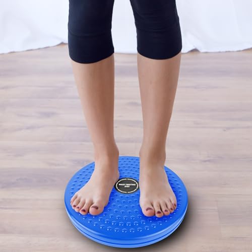 H H&J HUAJIAN Waist Whisper Disc,Body Twister Waist Twister Body Shaping Rotating Board for Women's Twisting Sports Equipment Aerobic Exercise Foot Massage - color: Blue