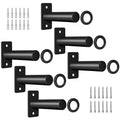 EVERYMATE Weight Plate Rack, Wall Mount Weight Plate Holder for Bumper Plates, Max Weight Capacity 330 lb, Home Gym Organizer - size: 2-inch-6Pack