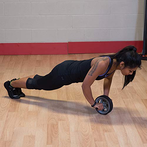Body-Solid Tools (BSTAB1) Ab Roller Wheel, Core Strengthening Abdominal Workout Exercise Tool, Ideal for Oblique Plank Exercises and Ab Workouts