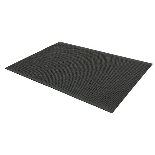 Rubber-Cal 03-161-BK-W-308"Safe-Grip" Slip-Resistant Traction Mats, 34" x 8' x 1/4", Black Rubber Runner - color: Black, size: 34" x 8ft