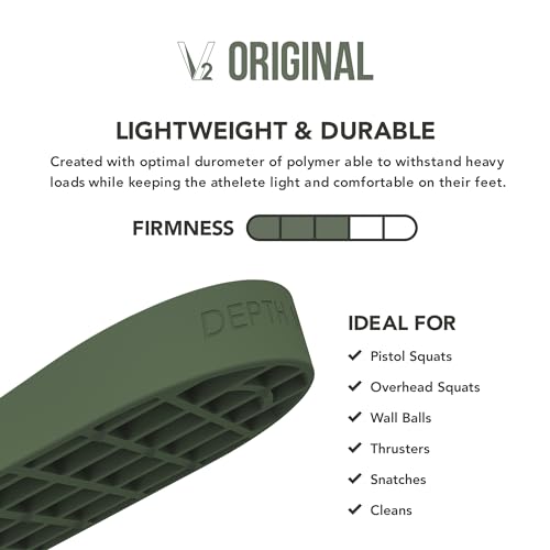 Hybrid™ Heel Lift Inserts (Pair) (Small) - Ideal for Cross Training, metcons, wods, Functional Fitness, HIIT, Squats, plyometrics - size: Small