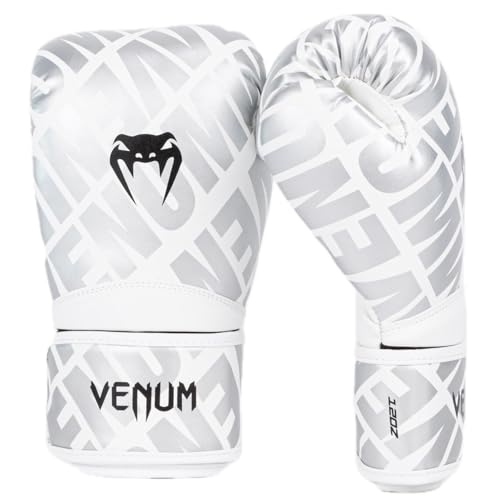 Venum Contender 1.5 Boxing Gloves - color: White/Silver, size: 10-Ounce