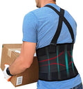 Plus Size Back Brace for Men Lower Back Heavy Lifting with Suspenders, Back Support Belt for Work, Lower Back Brace with Lumbar Support for Back Pain Relief, Construction Warehouse Moving Belt, 3XL - size: XXX-Large