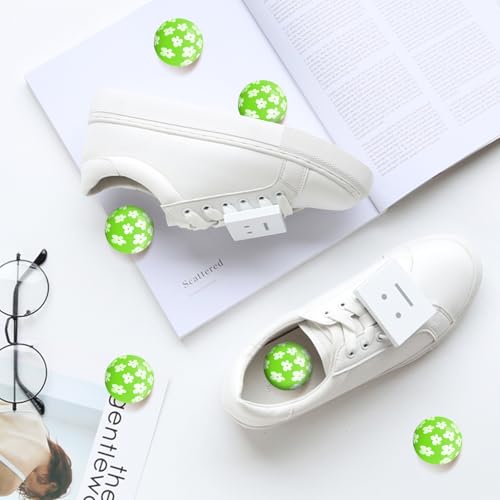 SCENTORINI Shoe Deodorizer Balls, Fresh Jasmine Scent * 6 Pack | Sneaker Deodorizer Balls Odor Eliminator, Long Lasting Shoe Fresheners for Smell Boots, Locker Gym Bag, Drawers, Small Spaces - size: 0.11 Ounce (Pack of 6)