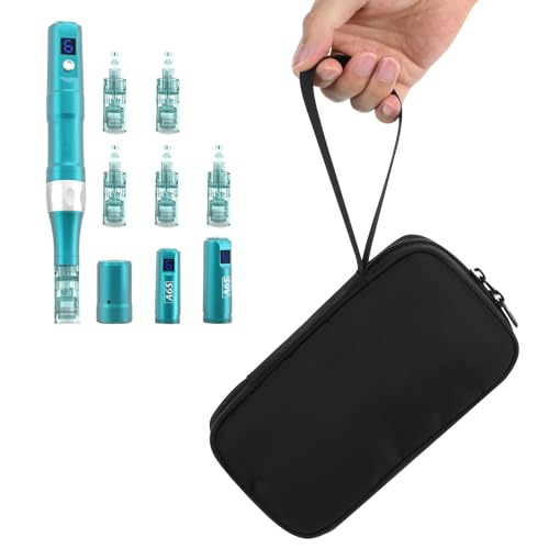 Beautyflier Carry On Bag for Microneedling Pen, Black Travel Makeup Bag for Mcroneedling Machine, Tote Bag for Women Compatible with Dermapen Microneedling pen, dr pen Microneedling Pen, Bag Only