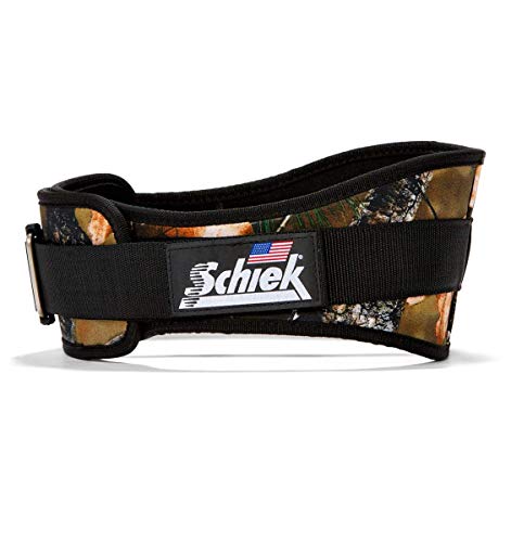 Schiek Sports 2006 Nylon 6 Inches Weight Lifting Belt - Support Belt for Power Lifting - color: Camo, size: Small