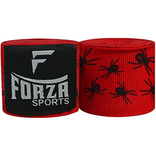 Forza Sports 180" Mexican Style Boxing and MMA Handwraps - color: Spider Red