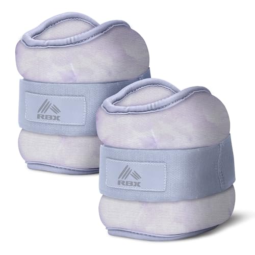 RBX Wrist & Ankle Weights Set, Adjustable Comfort Fit for Training & Toning - color: Purple, size: 4lb (2lb Each)