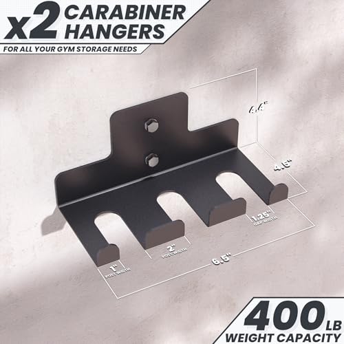 Synergee Wall Mounted Barbell Holder – Heavy Duty Gym Accessory Rack - color: d) 3 Bracket