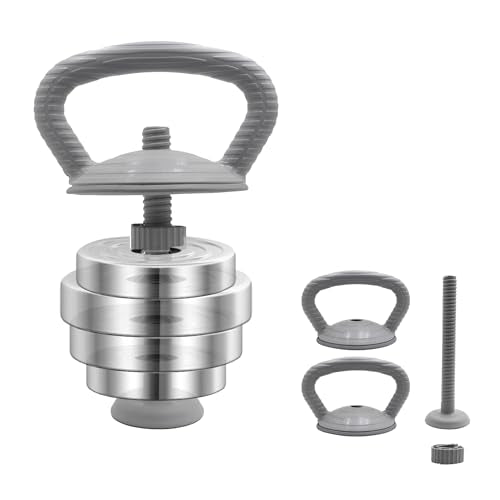 PHOEROS Adjustable Dumbbell Set - 44/66/88 LBS weights set, Dumbbell Barbell 3 in 1, Steel Dumbbells Pair with Connecting Rod for Adults Women Men Fitness Workout, Home Gym Exercise Training Equipment - color: kettlebell Handle
