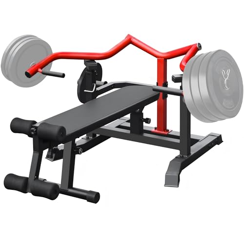 Chest Press Machine for Home Gym with Independent Arms, Plate Loaded | 1900LB Capacity • Adjustable Flat & Incline Bench • Olympic Plates • Independent Press Arms for Safe Strength Training