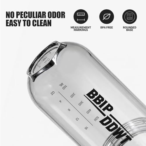 Protein Shaker Bottles with Whisk Ball,white | No odor,BPA-Free,Dishwasher Safe,Protein Bottle,Leakproof Shaker Cups for Protein Shakes, Mixes, Electrolytes, Pre Workout