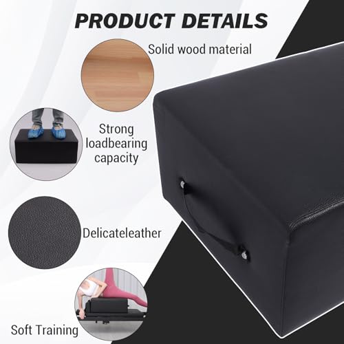 Pilates Reformer Sitting Box,Pilates Sit Boxs for Home Workout, Pilates Exercise Accessories for Pilates Refomer/Board, Posture Correction, and Rehabilitation Training
